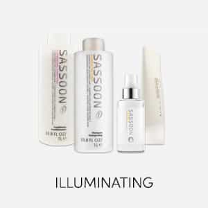 Sassoon Illuminating care line for coloured hair making it shinier and providing longer-lasting colour vibrancy 