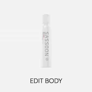 Sassoon Edit Body: An aerated mousse for all hair types that gives structural support and body to the haircut.